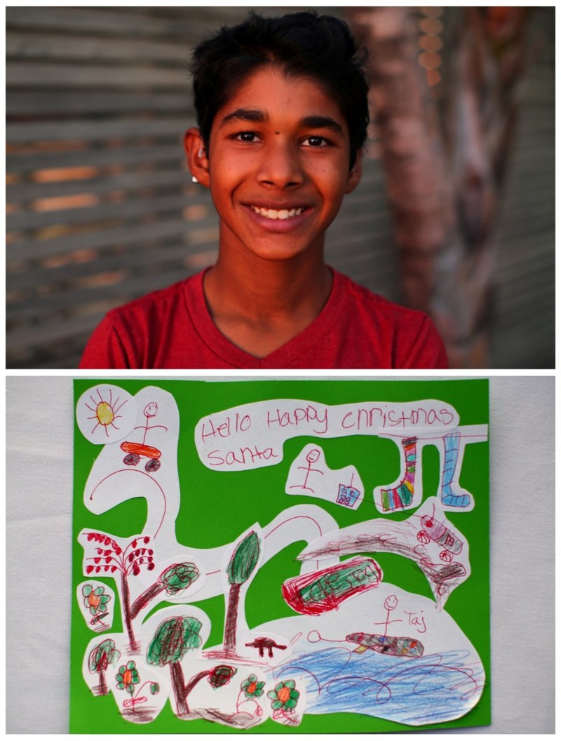 Тах (Taj, 10) из Энсинитас (Калифорния) в США хочет фруктовые деревья для своего нового дома и "воздуходувку" для уборки листьев