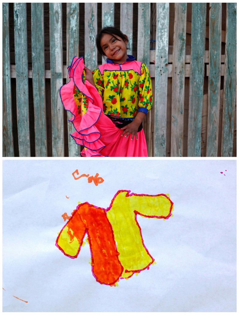 Алисия (4) из комьюнити индейцев Тараумара в Сьюдад-Хуаресе в Мексике хочет зимнюю куртку себе и одежду двоюродным братьям и сестрам