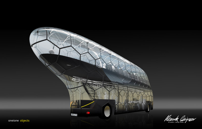 Новый дизайн автобуса в Петербурге