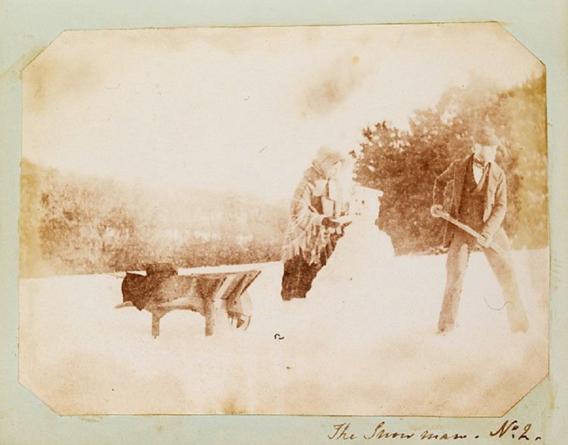Первая фотография снеговика в истории, 1853 год