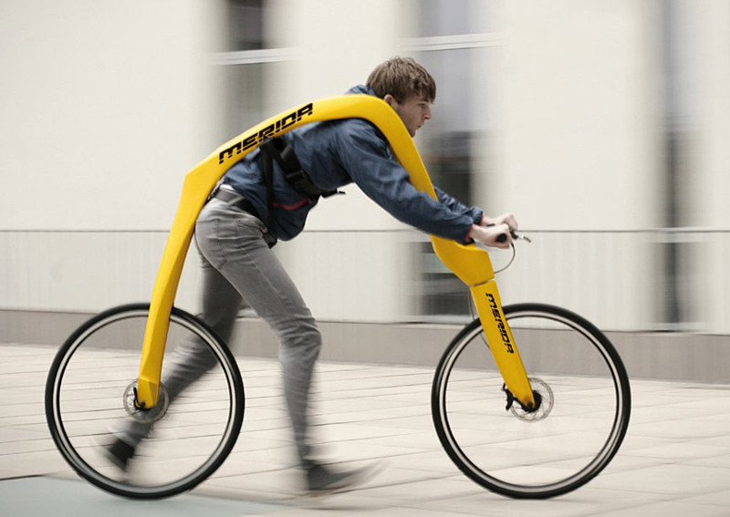 Ножной велосипед!С этим велосипедом вы можете одновременно и бежать и ехать!
