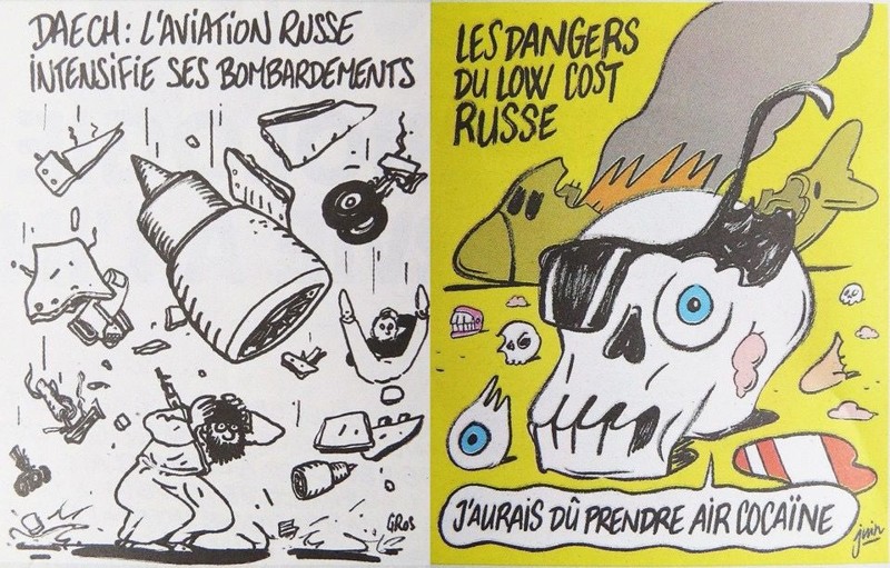 Нетолерантно об уродах. Charlie Hebdo опубликовали карикатуру на крушение Ту-154
