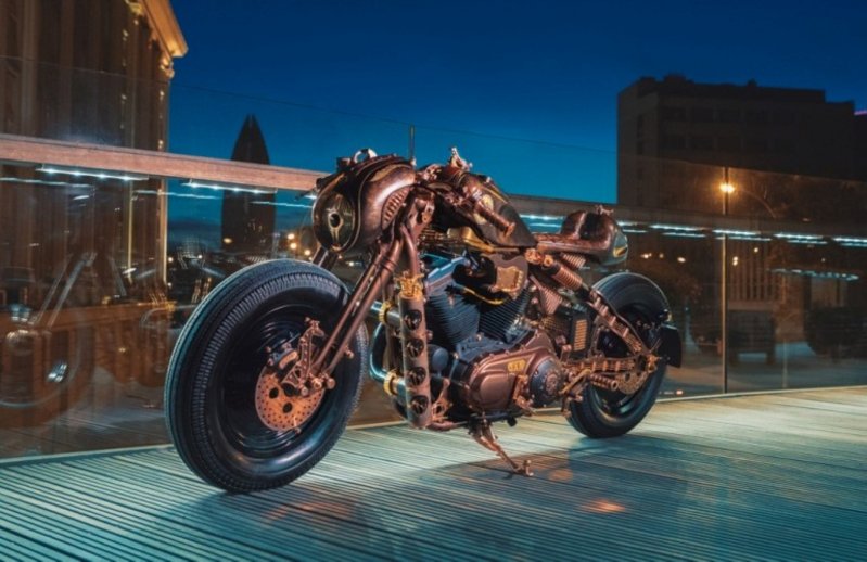 Кастом Harley-Davidson отражающий мир музыки