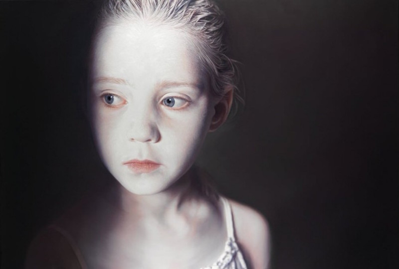 Gottfried Helnwein, масло, акриловые краски, холст