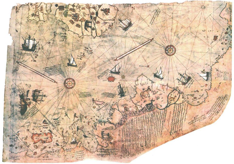 Карта Пири Раиса.