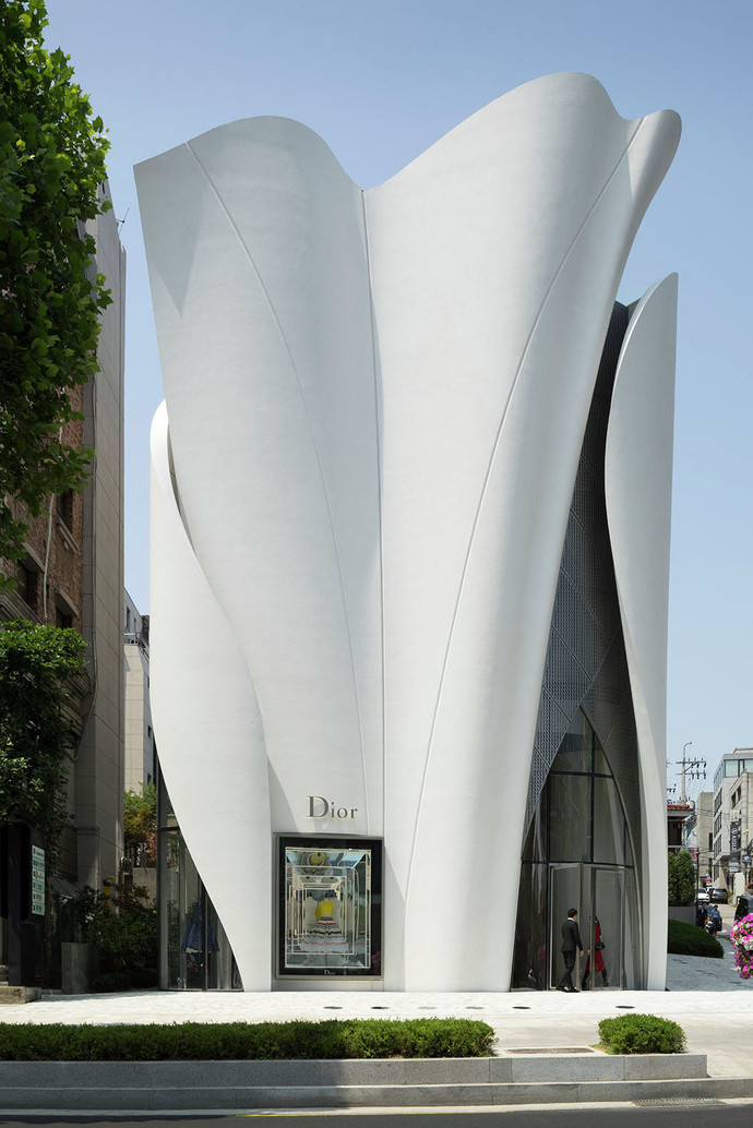 Магазин Dior, Сеул, Южная Корея архитектура, здание, интересное, мир