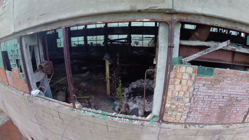 Фото заброшенного завода с воздуха