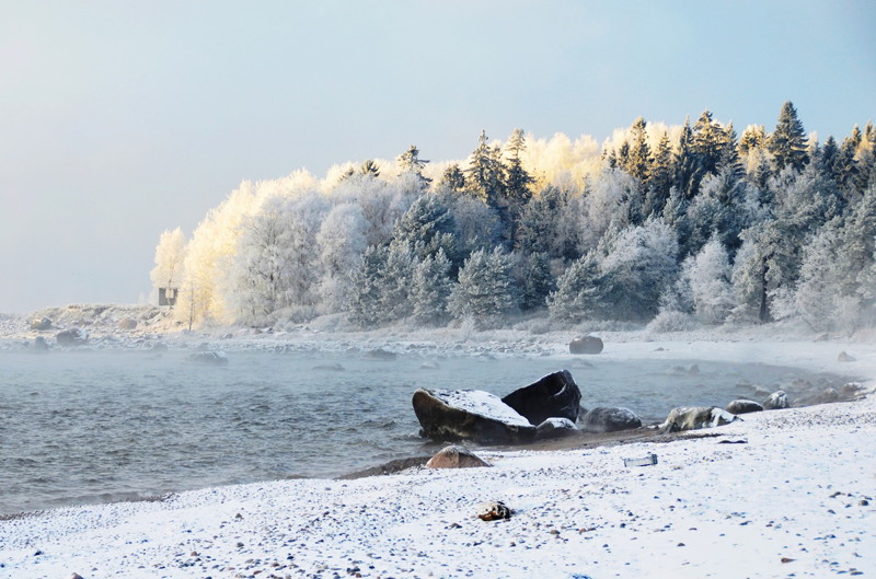 Остров Аэгна зимой: красоты нетронутой северной природы
