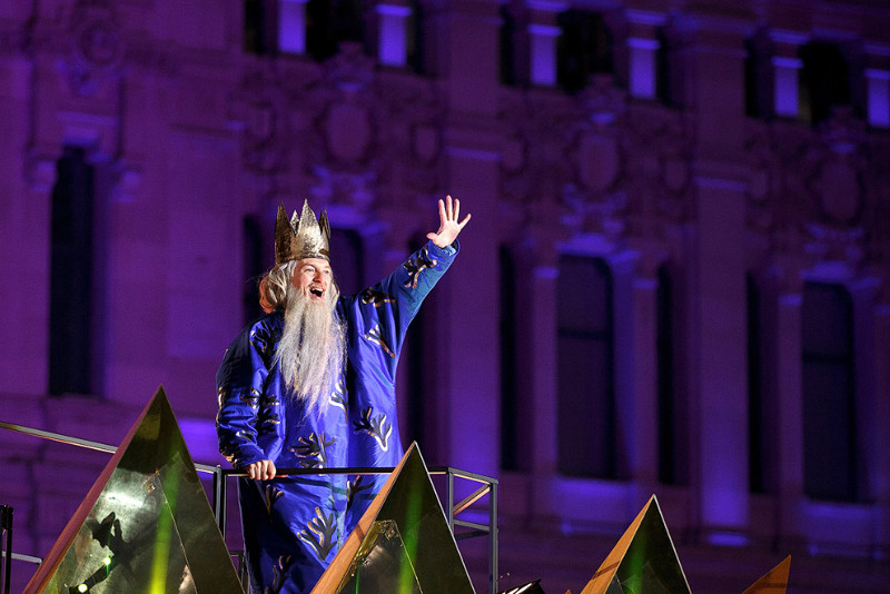 Надо отметить, что «королевские» рождественские традиции красивы. Король Мельхиор в Мадриде, Испания.