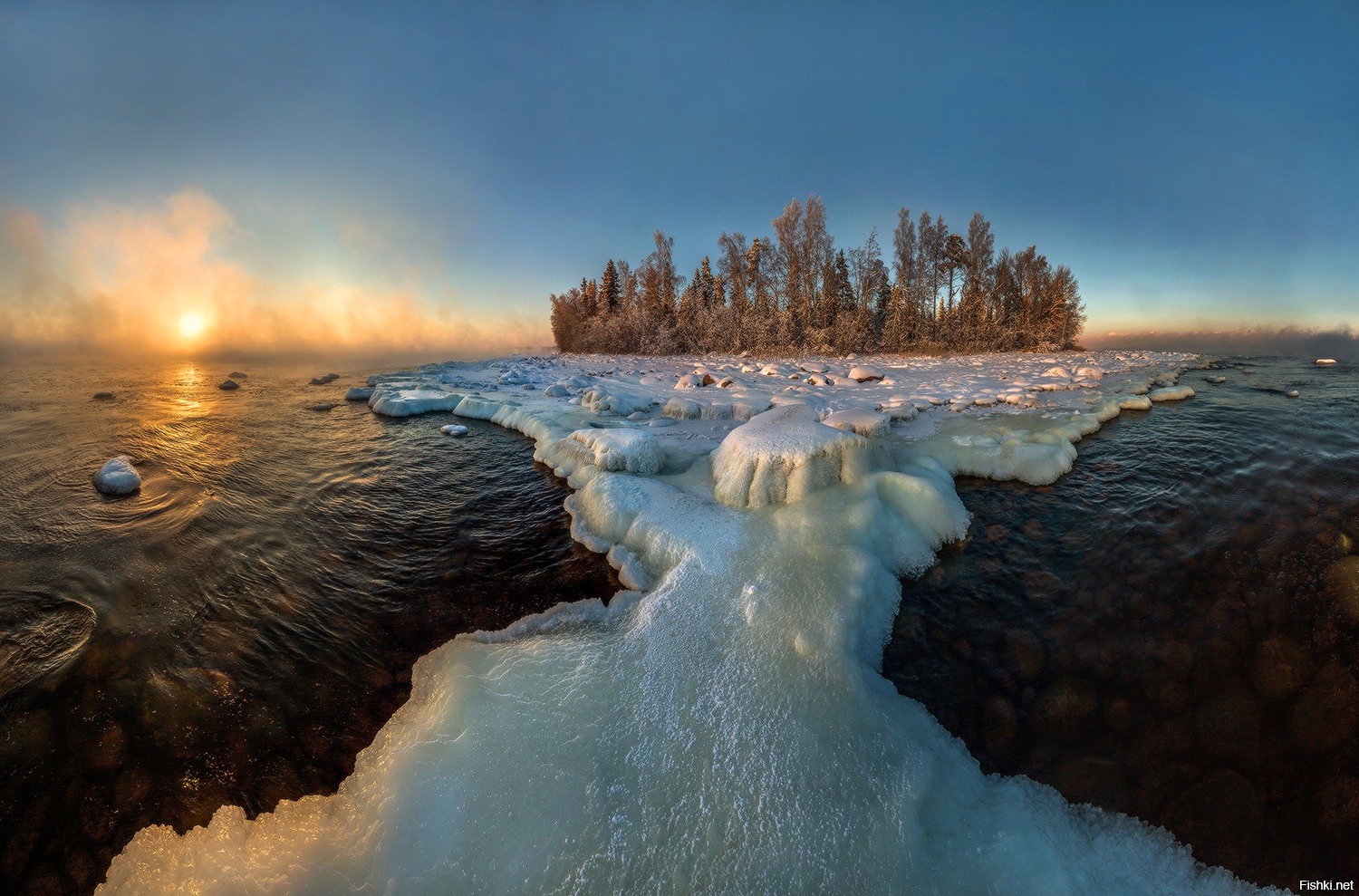 озера ленинградской области зимой