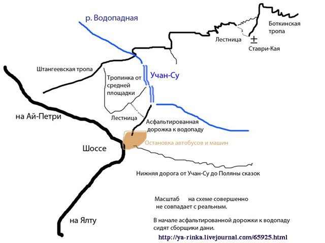 Карта троп крыма