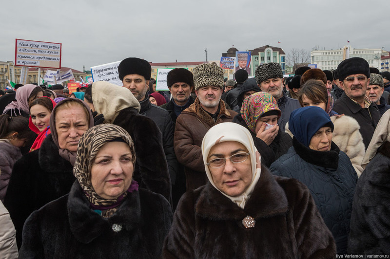 Митинг в поддержку Рамзана Кадырова