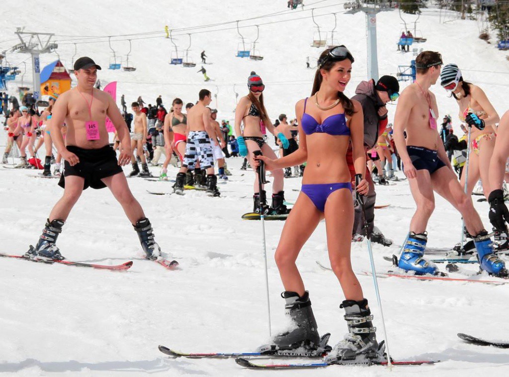 Лыжницы россии в купальниках