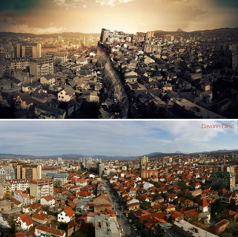 Житель Сербии представил, как бы выглядел его город после Апокалипсиса