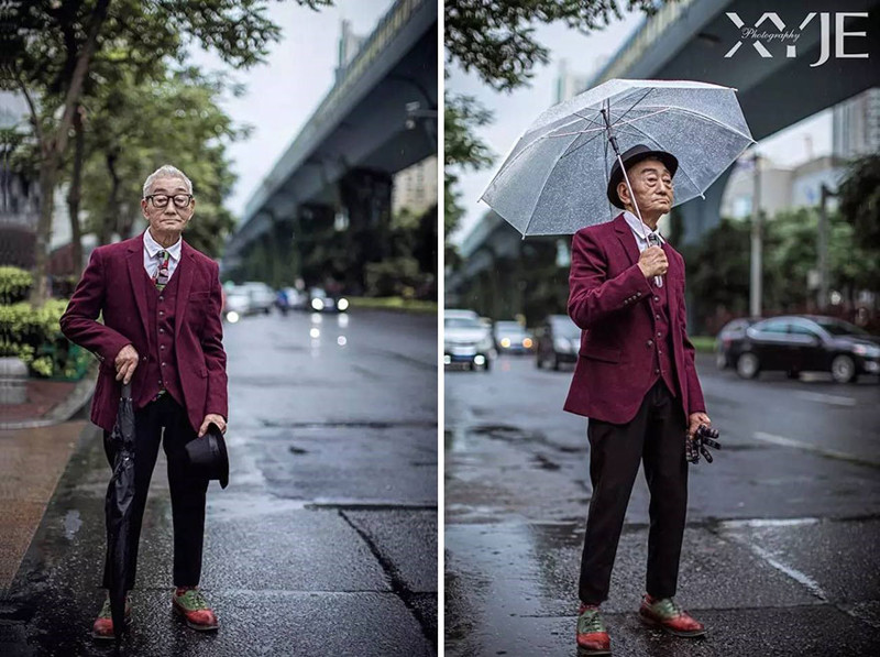 Внук превратил 85-летнего китайского фермера в настоящую икону моды