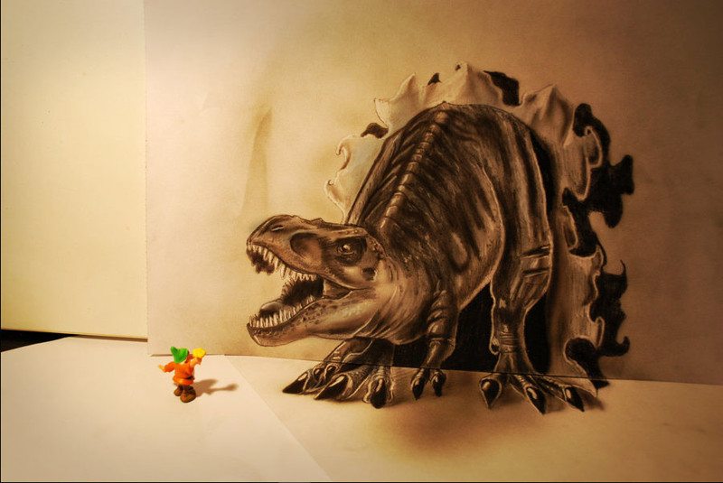 Потрясающие 3D-рисунки карандашом	