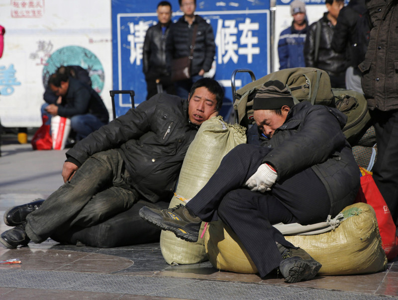 Кадры повседневной жизни людей в Китае