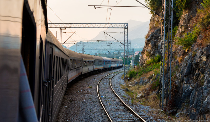 Из Черногории в Сербию на поезде