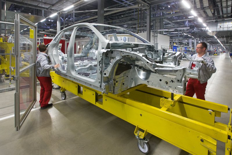 Производство Porsche на заводе в Лейпциге