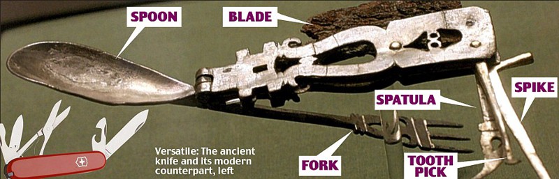 13. Самый старый складной нож (1800 лет)