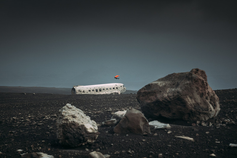 Самолёт в Исландии