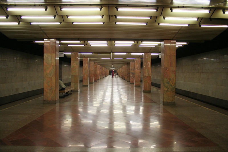 Печатники, глубина заложения 4 метра. Выход в город осуществляется через восточный вестибюль по лестницам. Западный вестибюль закрыт, но в случае открытия, из-за своих малых размеров, может использоваться только на выход пассажиров.
