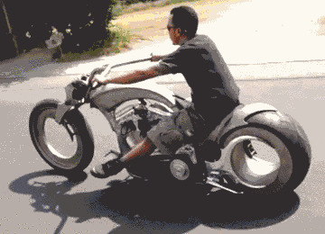 4. Мотоцикл с безвтулочными колёсами