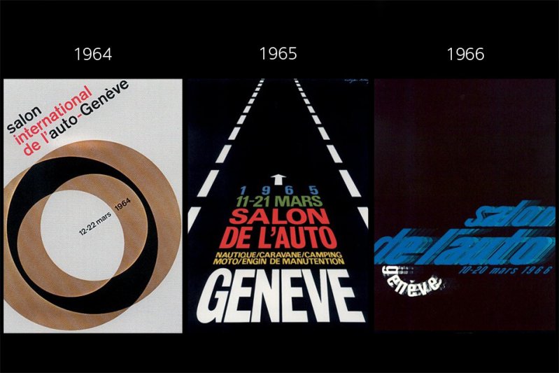 Все постеры Женевского моторшоу за его 120-летнюю историю