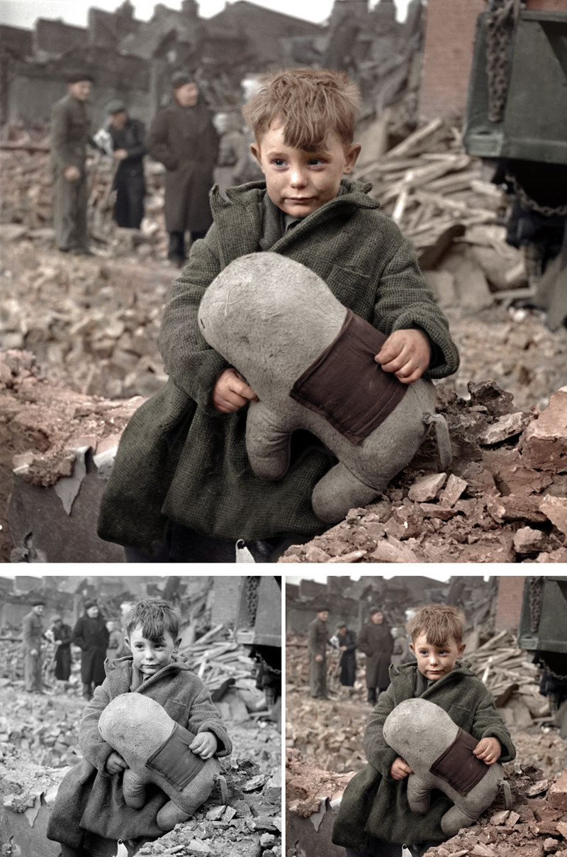 Английский сирота в Лондоне, 1945 год