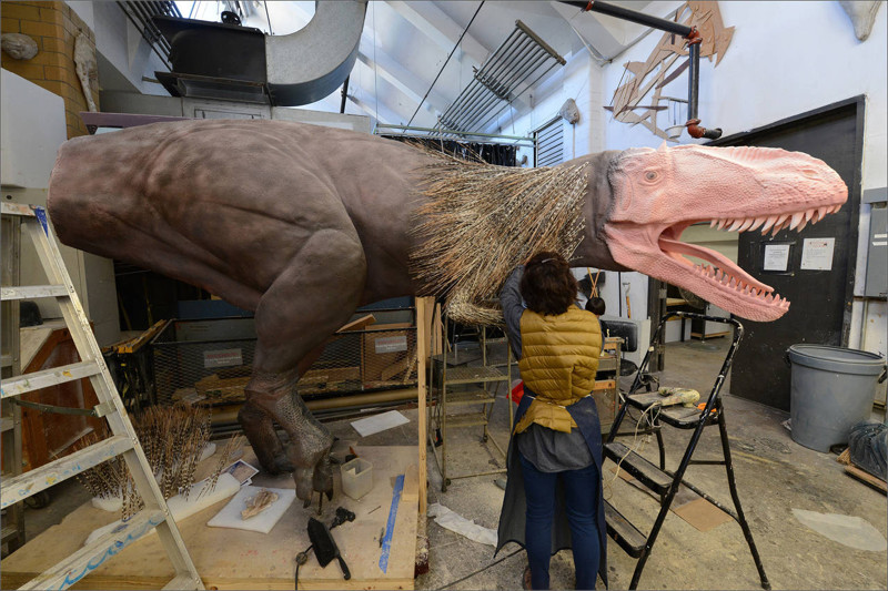 Создание динозавра для музея