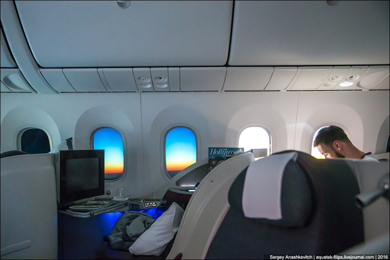 Бизнес-класс Qatar Airways в Boeing 787 Dreamliner