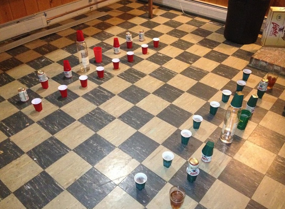 У плиточников свои шахматы