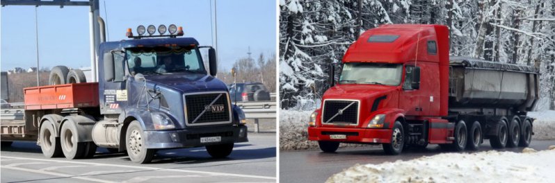Двумя годами спустя обновляется магистральник VN, разделившись на две серии (у нас их зовут "косоглазыми"): VNM (Volvo Normal Medium) и VNL (Volvo Normal Long), разные по длине капотов.