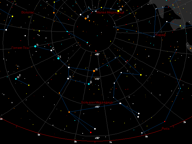 Факт № 4. Полярная — самая яркая звезда в созвездии Малой Медведицы.