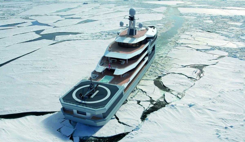100-метровая яхта-ледокол