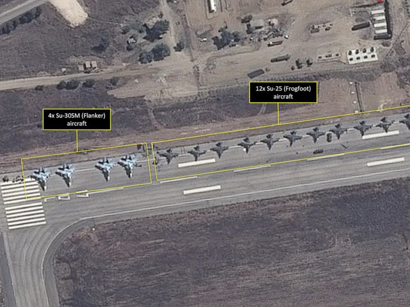 Российская авиационная группировка в Сирии на 20 марта