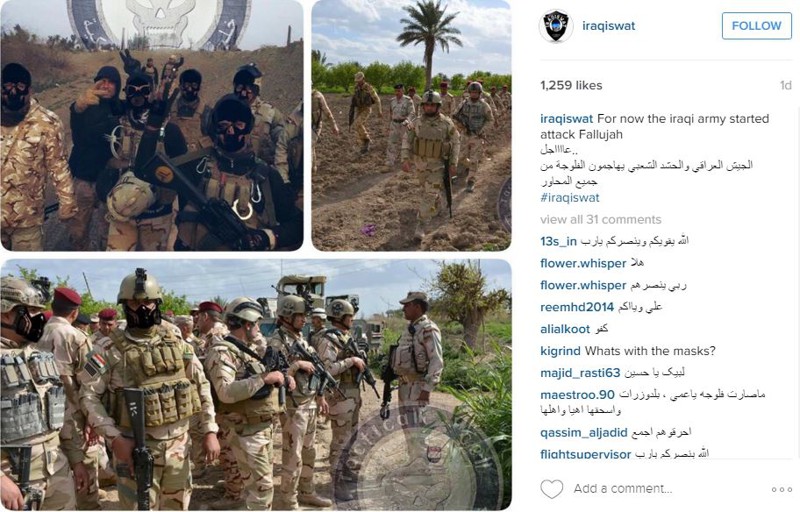 Другие фото из инстаграма «Иракского спецназа» 