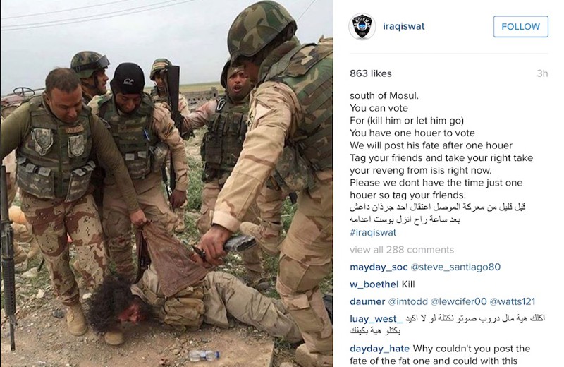 Иракские военные решают судьбы пленных боевиков ИГ голосованием в Instagram*