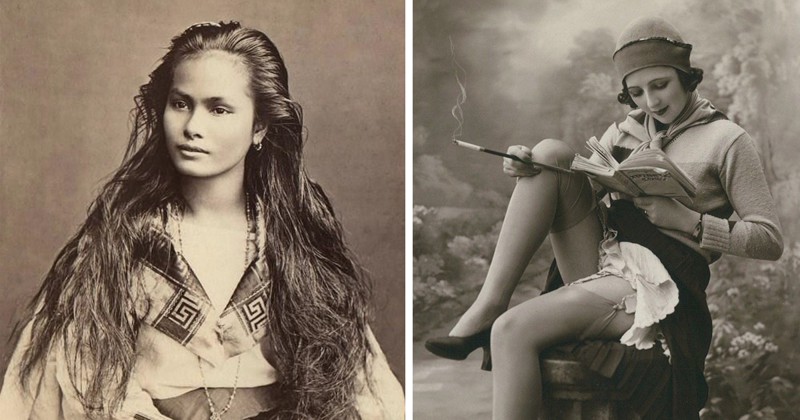 Красота женщин прошлого в винтажных открытках 1900-1910 годов