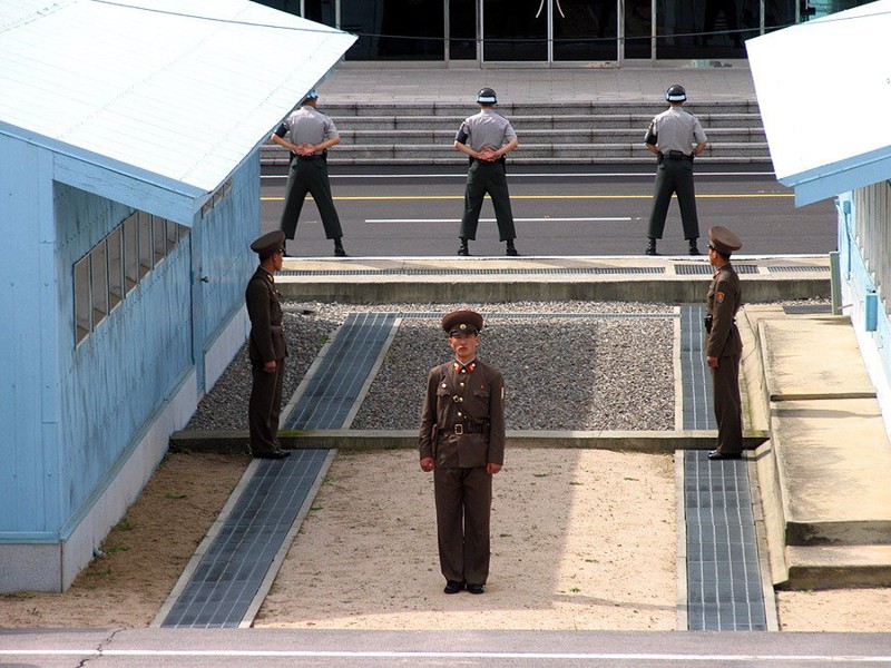 Граница между Северной и Южной Кореей 