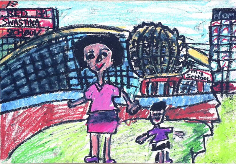Рисунок 8-летнего школьника на тему «Я люблю Сингапур» 
