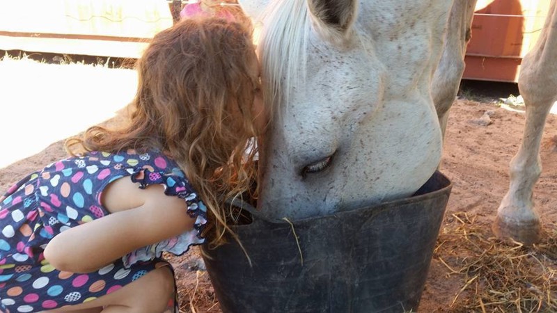 Эта маленькая девочка не знает жизни без животных