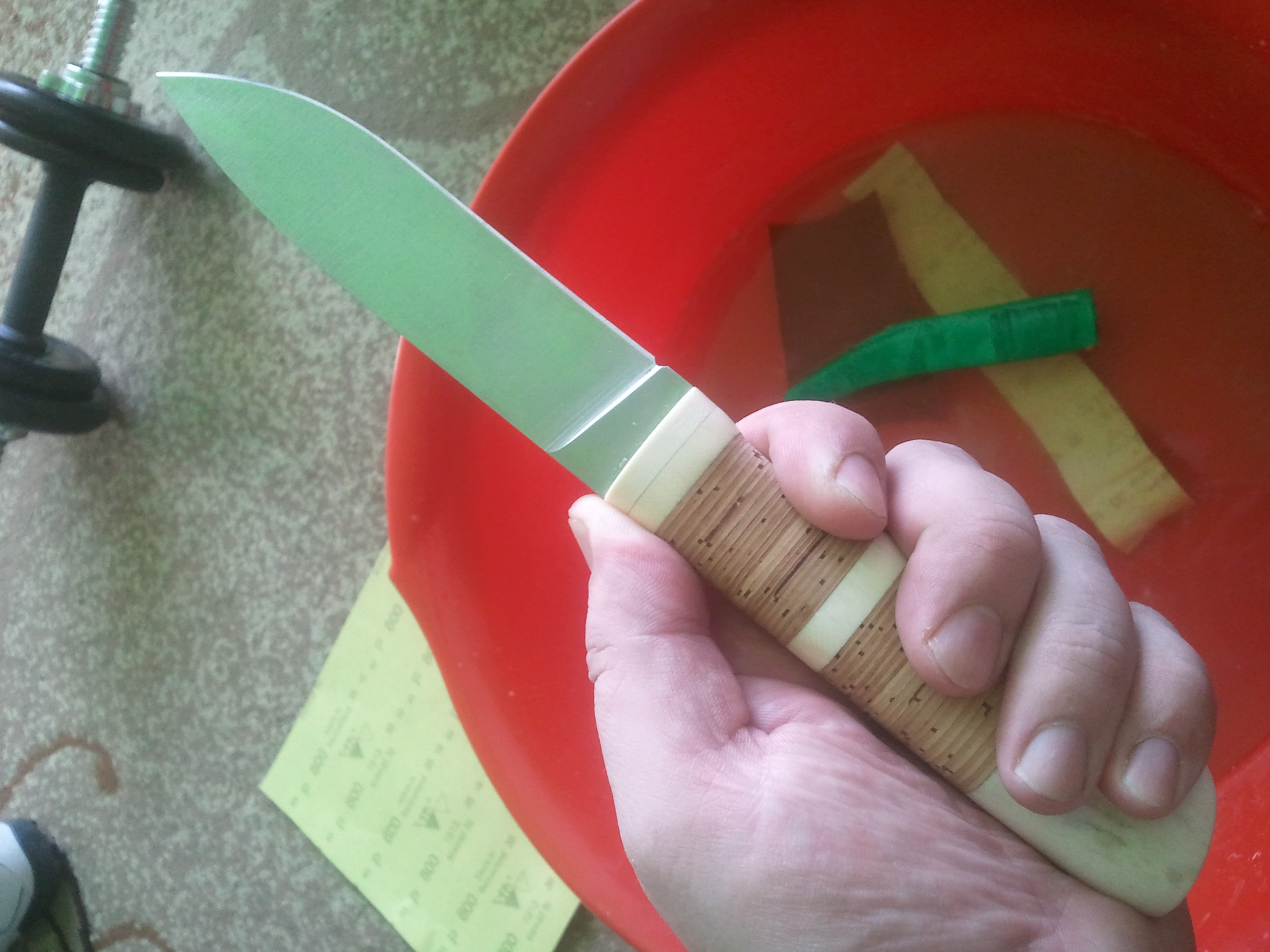 Ручка для ножа из подручных материалов