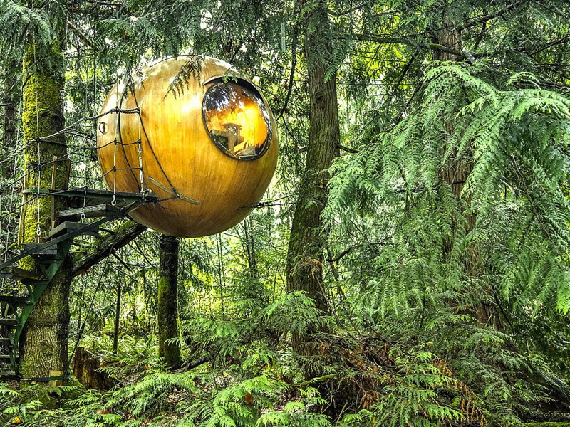 16. Free Spirit Sphere, остров Ванкувер, Британская Колумбия, Канада