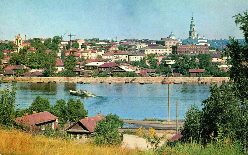 Вид на город с реки Кинешемки