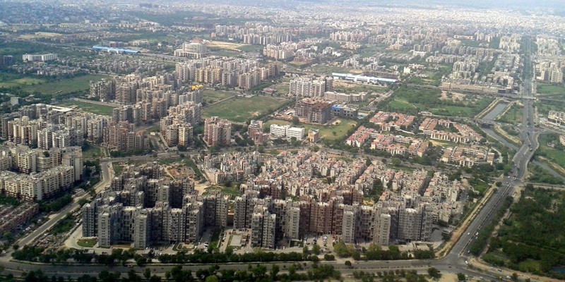 типовые жилые кварталы в Дели 