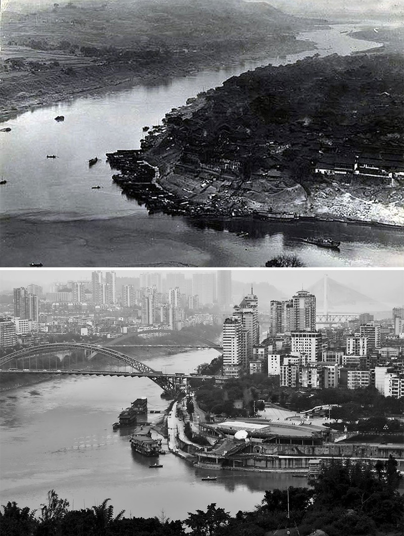 Ибинь, 1940 год и 2016 год