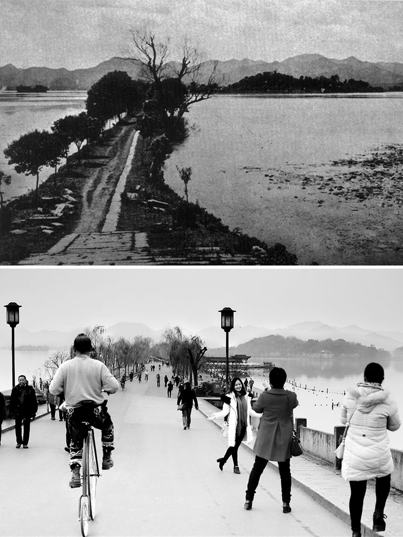 Ханчжоу, 1900 год и 2016 год