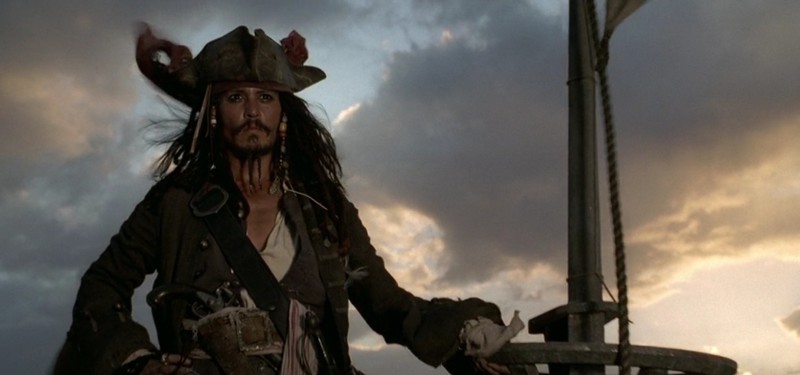 №3 Капитан Джек Воробей ("Пираты Карибского моря" 2003-2011)