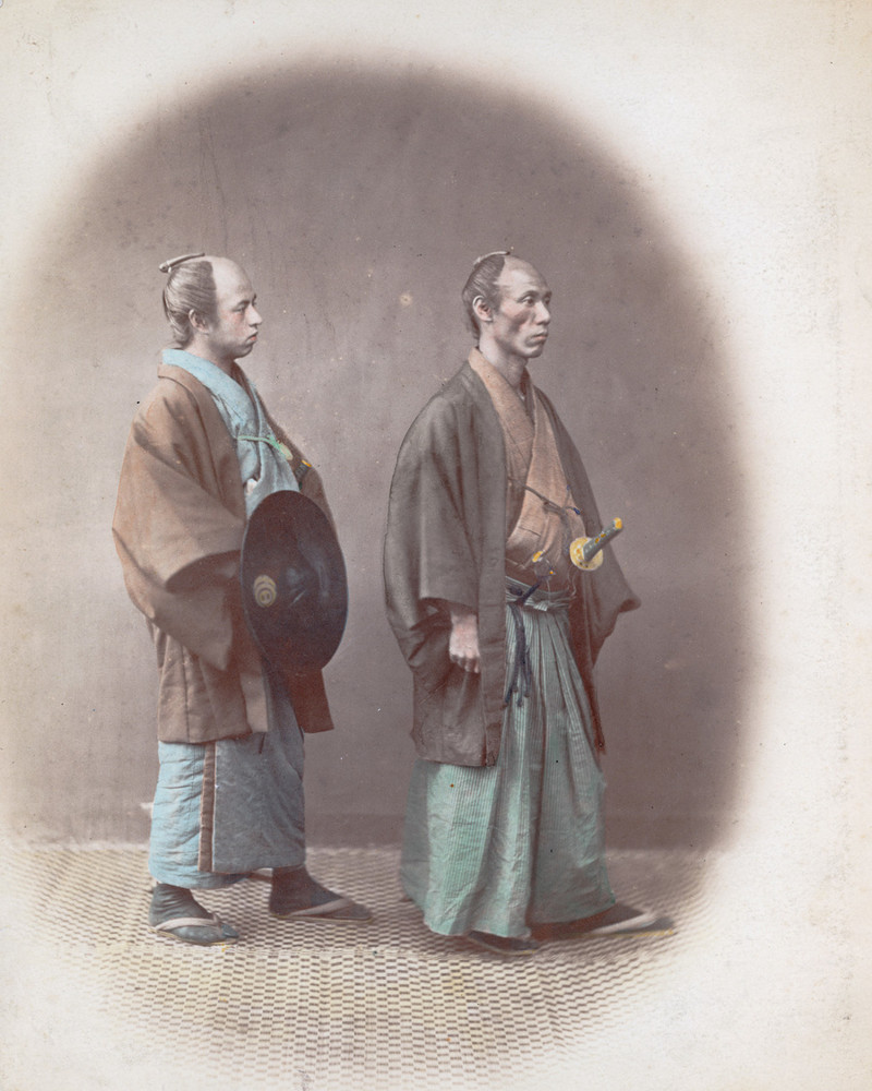 Редкие цветные фотографии самураев